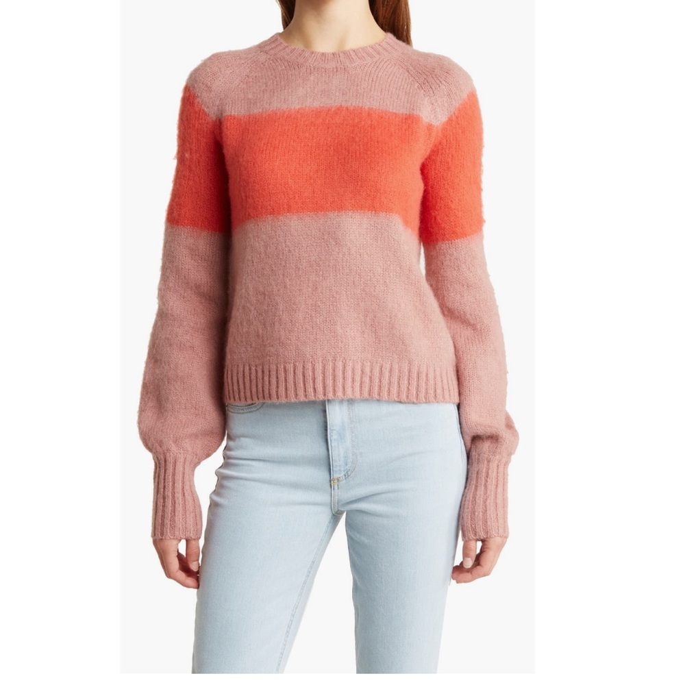 All Saints Colorblock Women's Sweater - Pink M